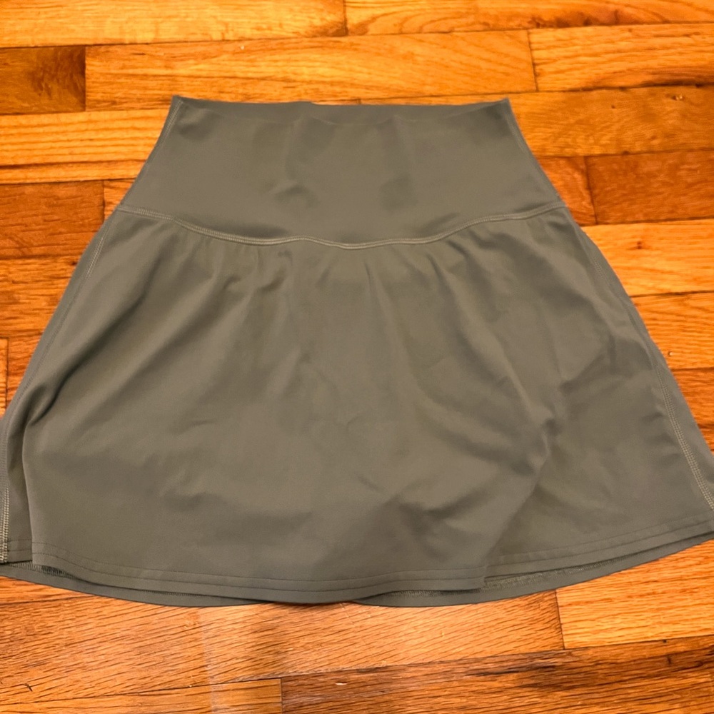 Lululemon Athletica Green Skater Mini Skirt